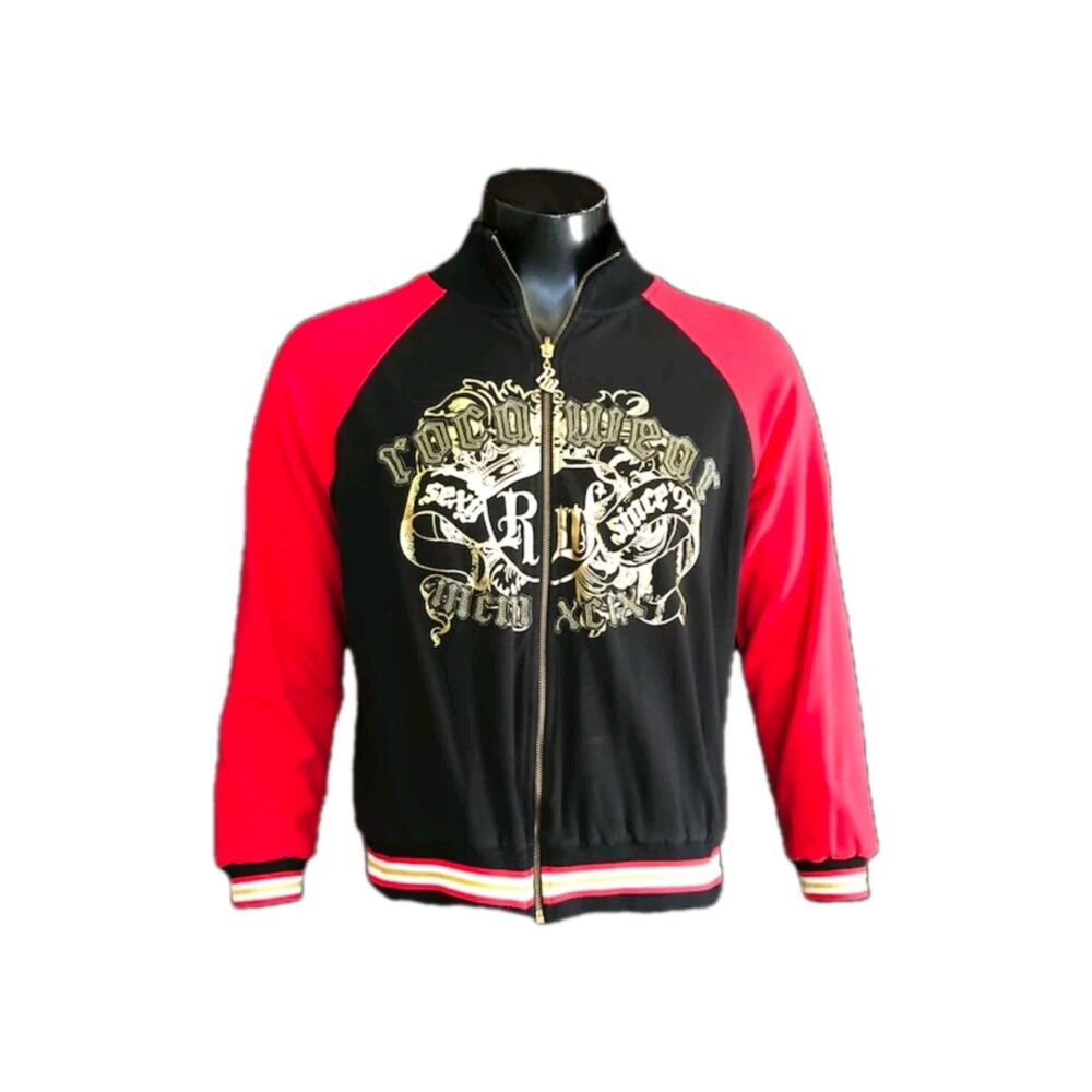 ROCAWEAR Unisex Track Jacket 90s Hip Hop Street Wear Unisex Reversible 2XL Kids